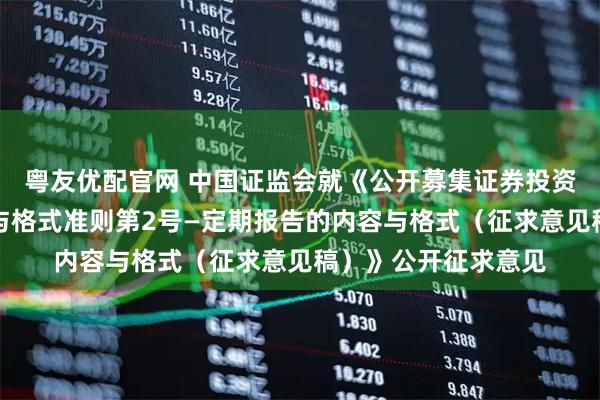 粤友优配官网 中国证监会就《公开募集证券投资基金信息披露内容与格式准则第2号—定期报告的内容与格式（征求意见稿）》公开征求意见